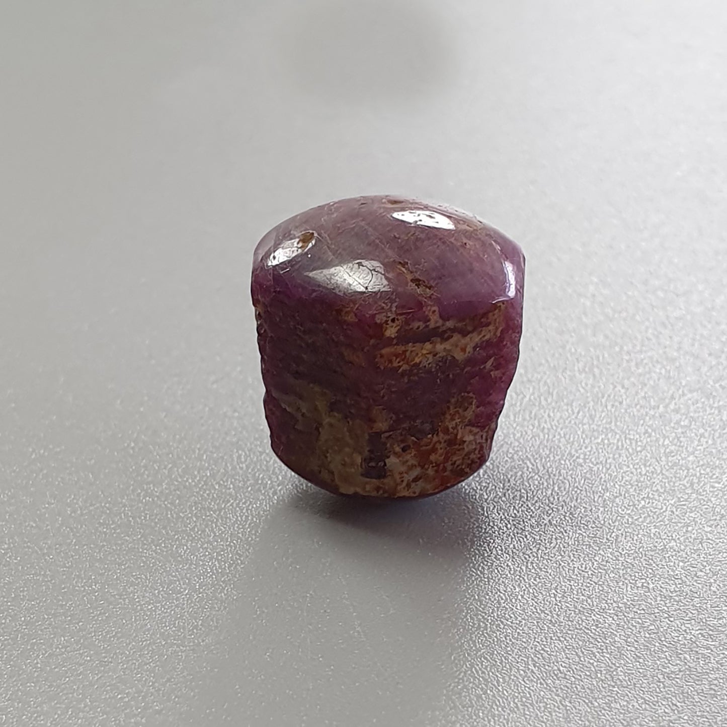 62.40cts Star Ruby Gemstone Cabochon Natural Untreated Red 6Ray Oval Shape 18*17mm 1pc