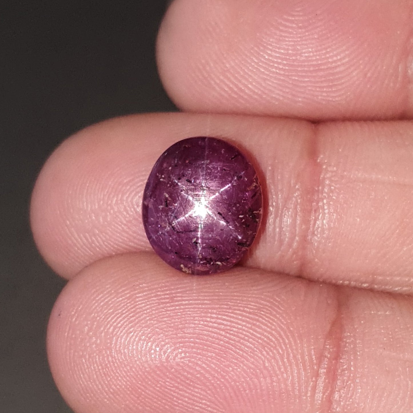 star ruby oval cabochon