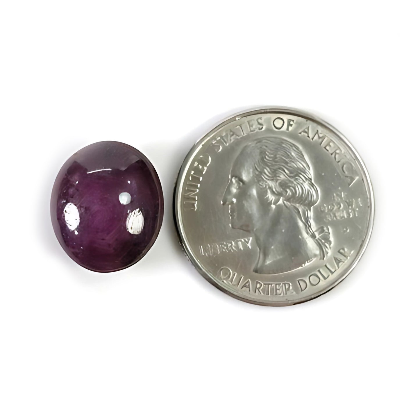 19.00cts Natural Untreated Star Ruby Gemstone Oval Shape Cabochon 15*13mm
