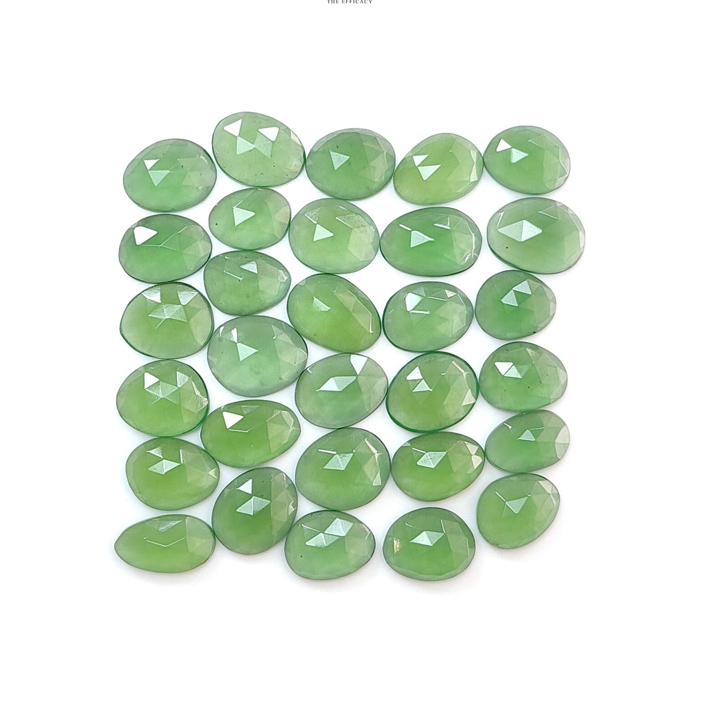 Peach Moonstone, White Opal & Serpentine Rose Cut Slices: Natural Untreated Gemstones Egg Shape Faceted Lots for Jewelry