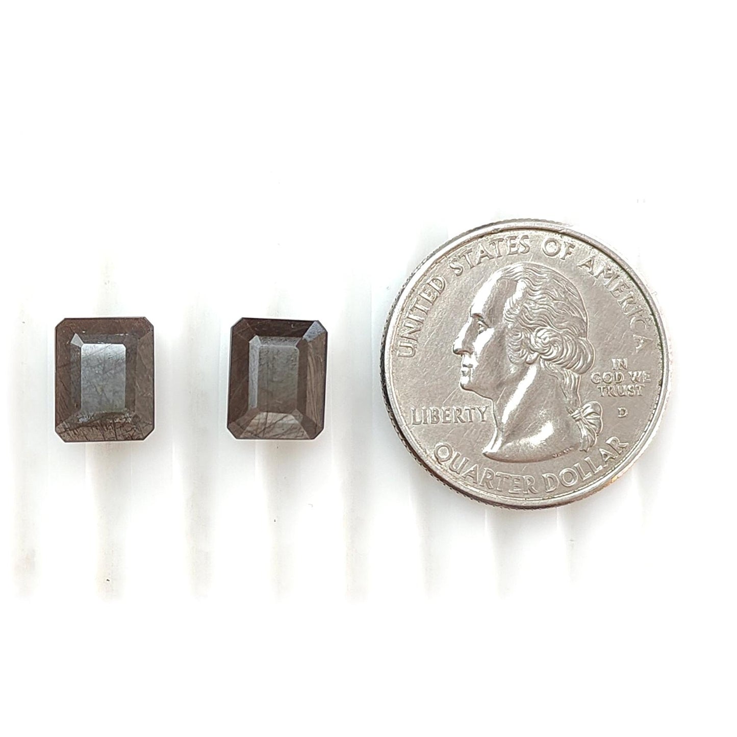 Silver Gray Sapphire Gemstone Faceted Cut: Natural Untreated Unheated Sapphire Cushion, Round Shape Faceted Pair for Jewelry