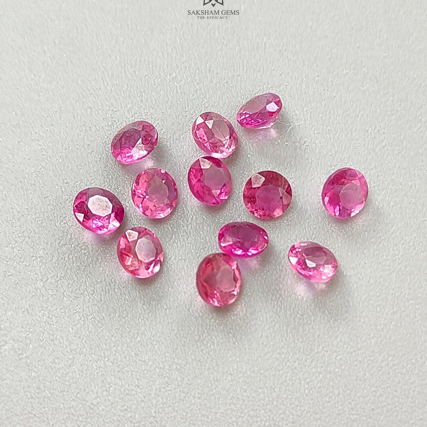 Pink Tourmaline Gemstone Faceted Cut: Natural Untreated Tourmaline Round Shape Lot For Jewelry