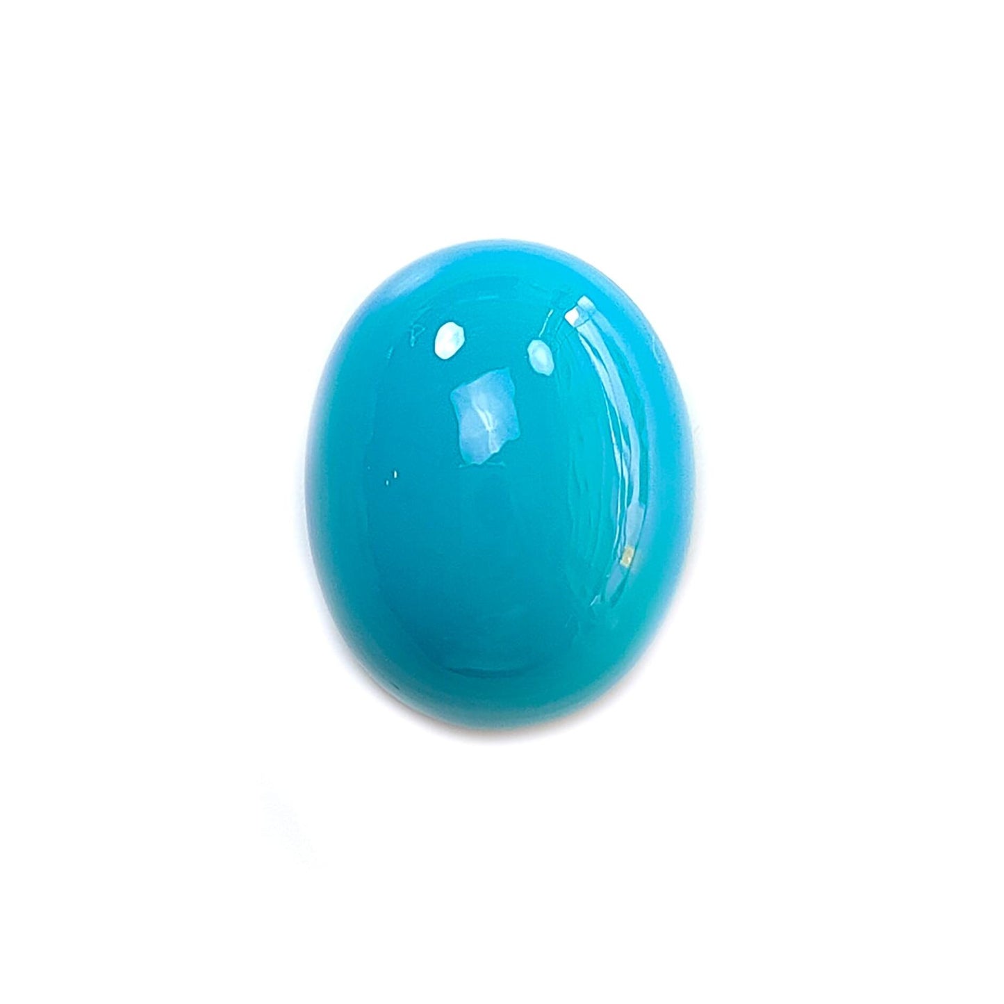 Blue Turquoise Gemstone Cabochon: Natural Untreated Sleeping Beauty Turquoise Oval Shape 1pc for Jewelry December Birthstone