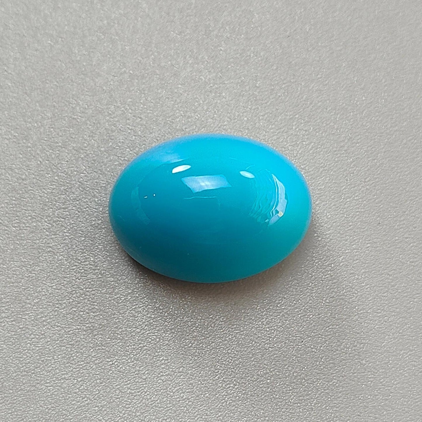 Blue Turquoise Gemstone Cabochon: Natural Untreated Sleeping Beauty Turquoise Oval Shape 1pc for Jewelry December Birthstone