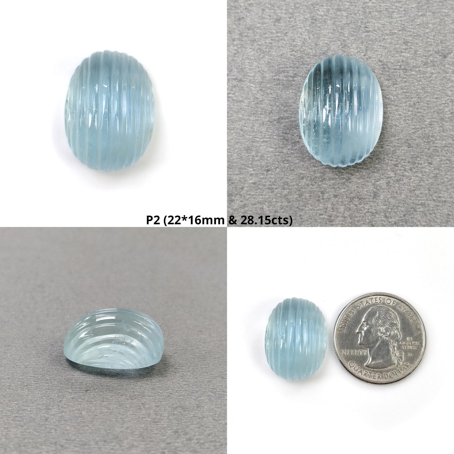 Blue Aquamarine Gemstone