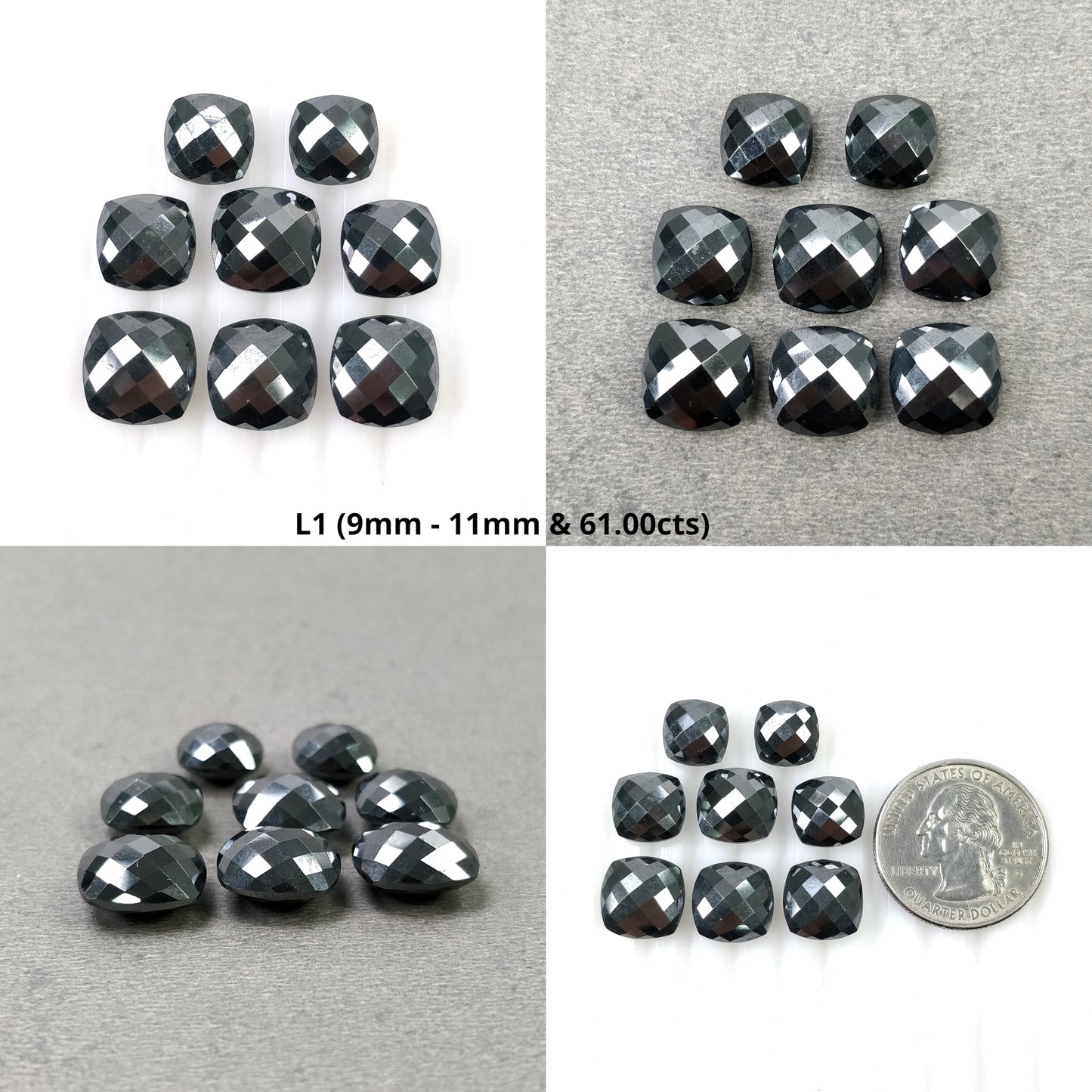 Checker Cut Briolette