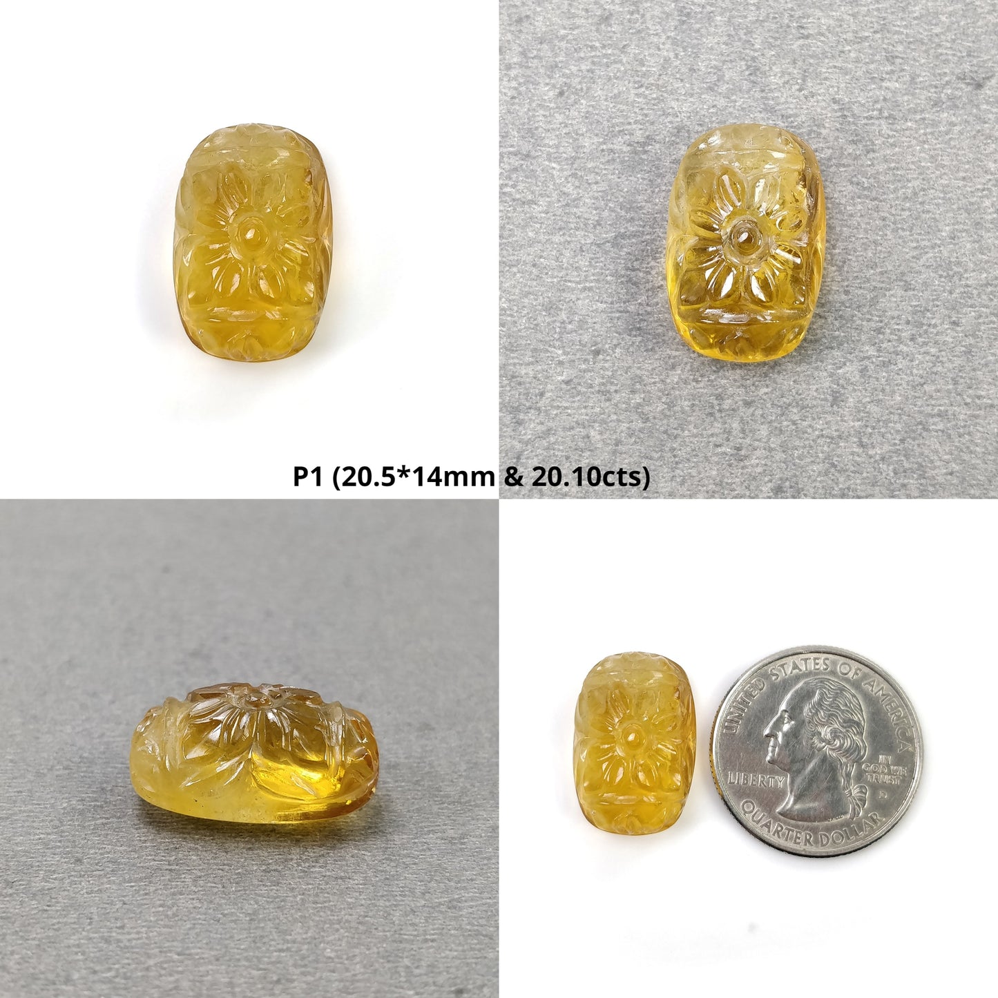 Hand Carved Citrine
