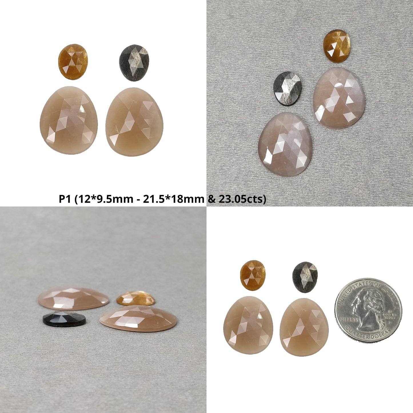 Rose Cut Moonstone