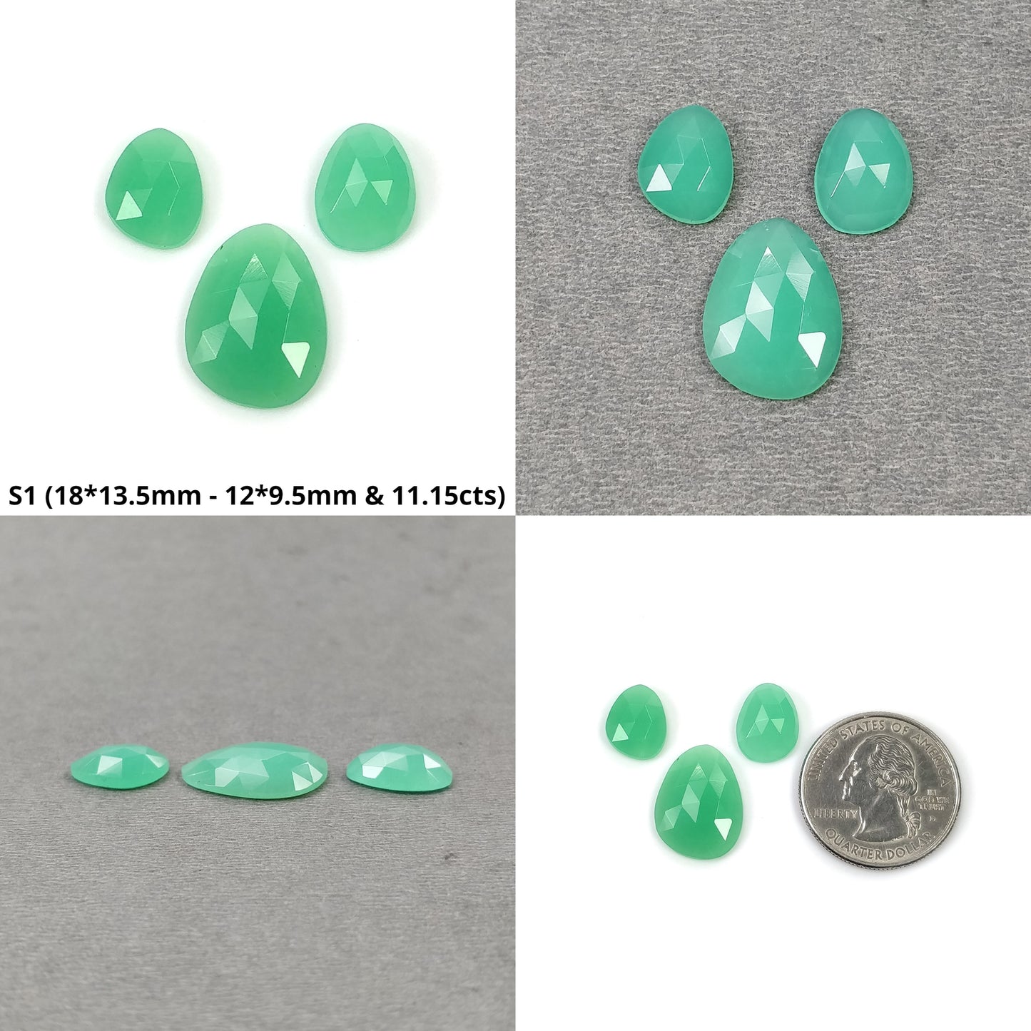 Rose Cut Chrysoprase