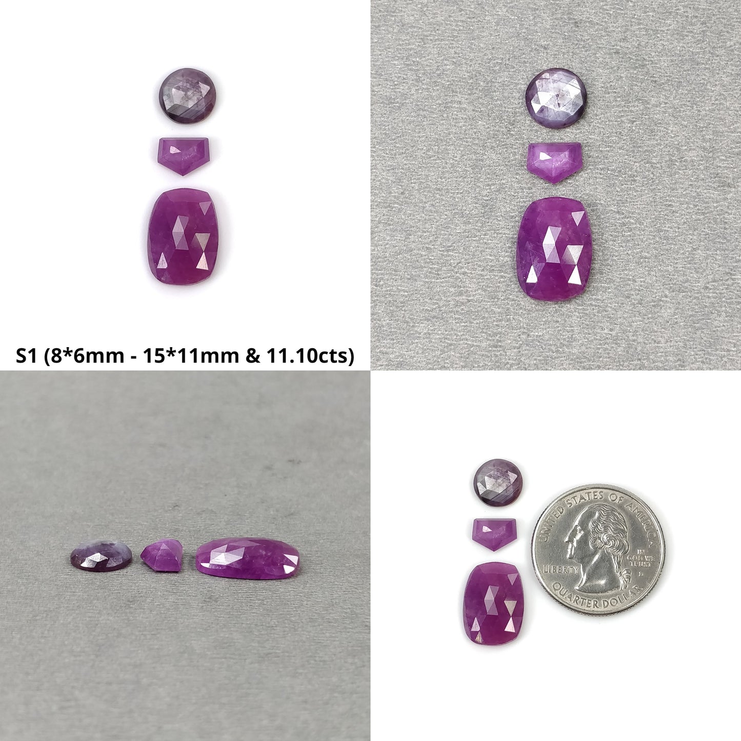 rose Cut Sapphire