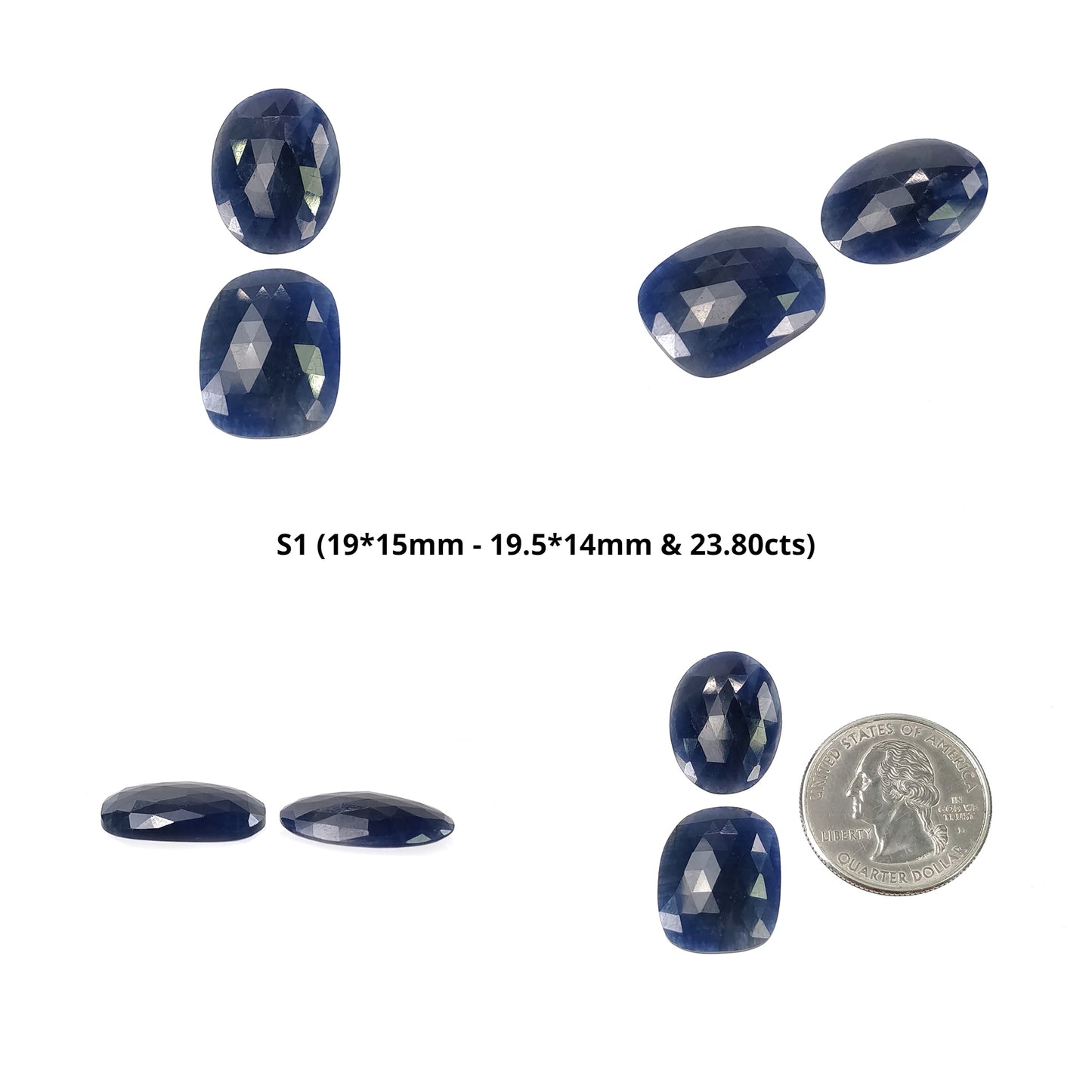Rose Cut Sapphire