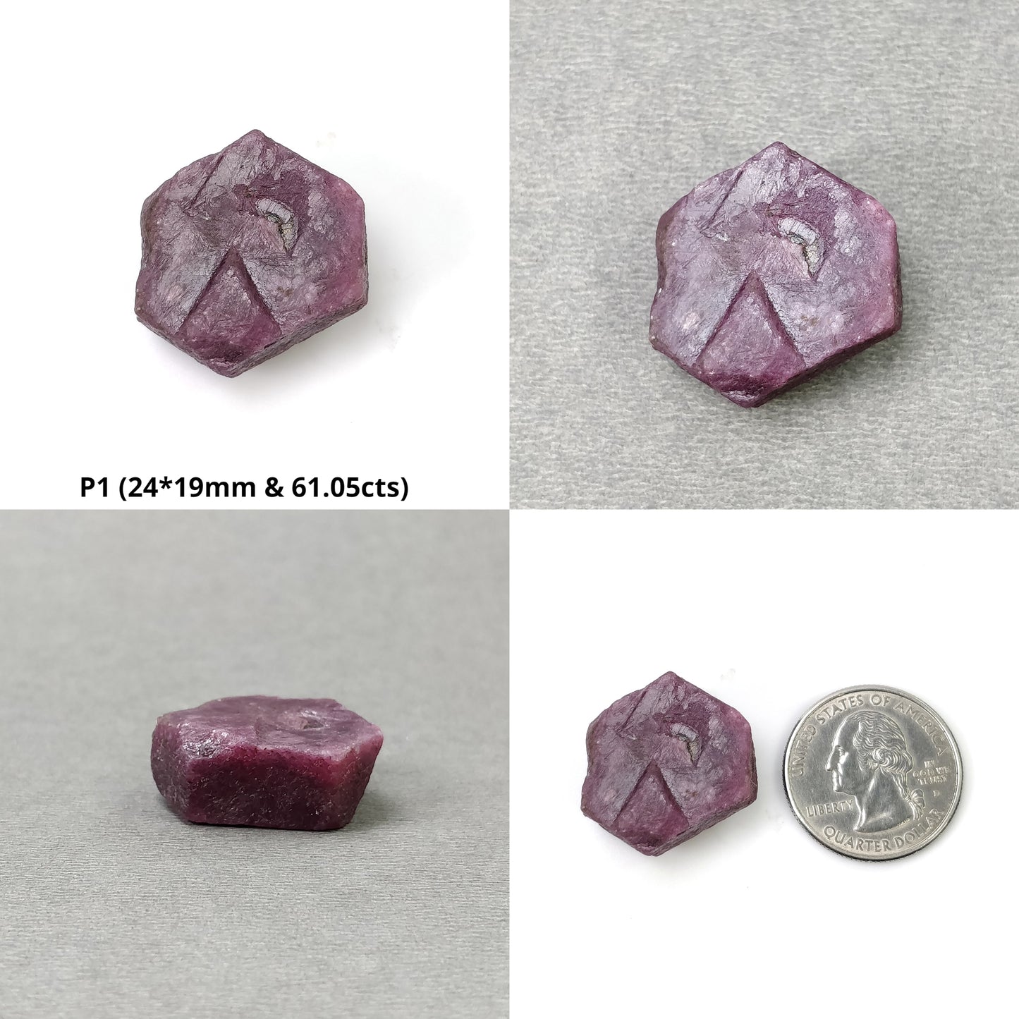 RECORD KEEPER RUBY Gemstone Crystal : Natural Untreated Unheated Red Ruby Triangle Formative Specimen