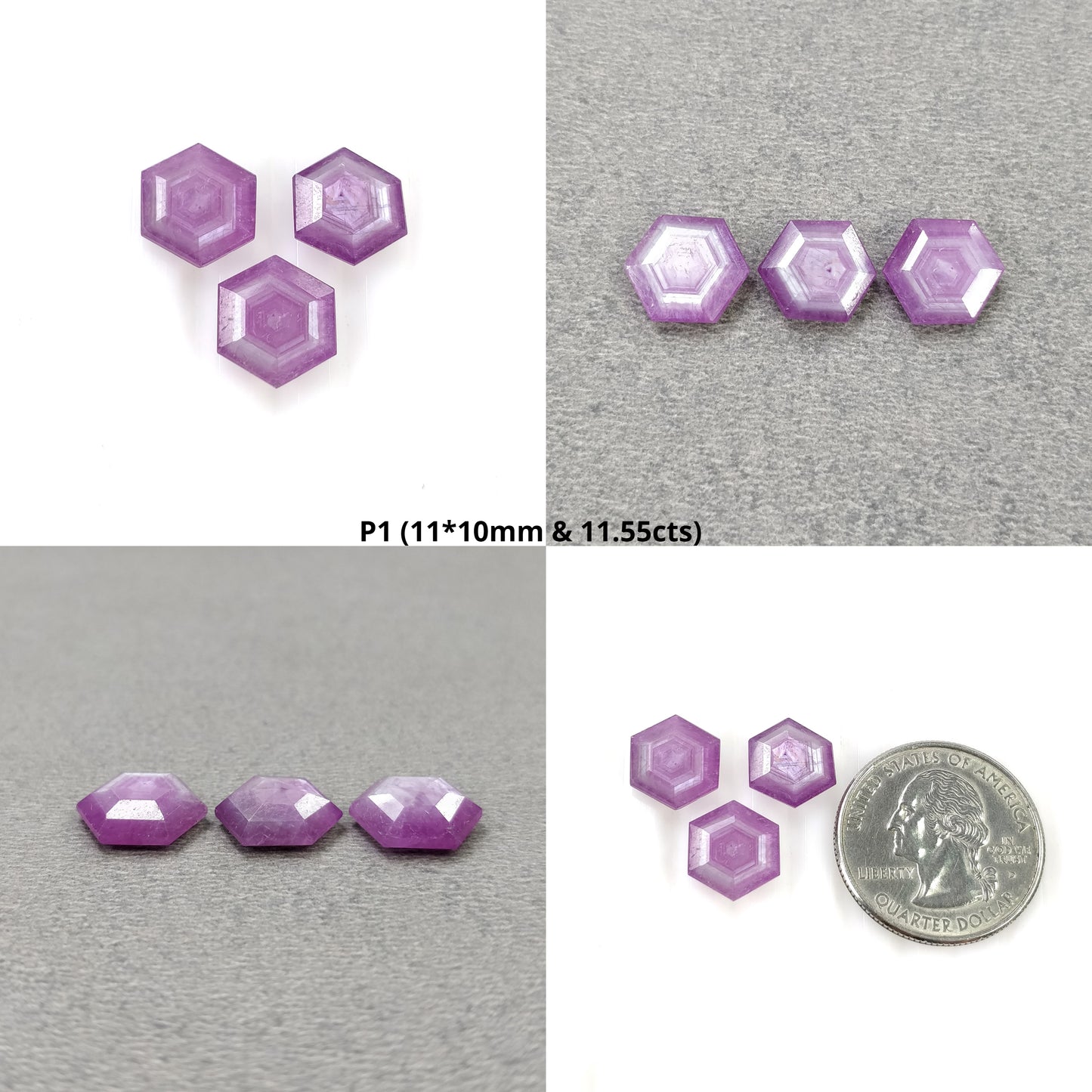 Hexagon Shape Sapphire