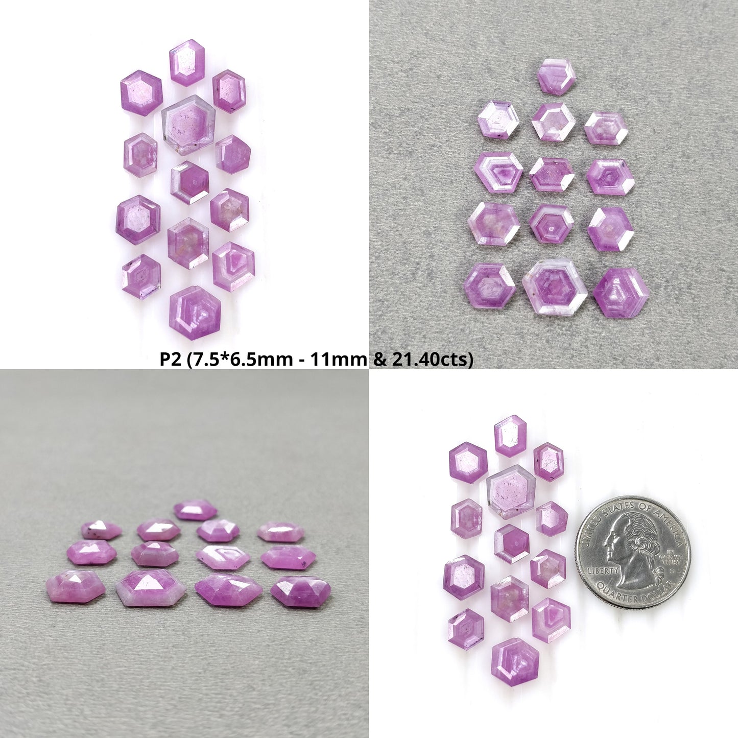 Hexagon Shape Sapphire