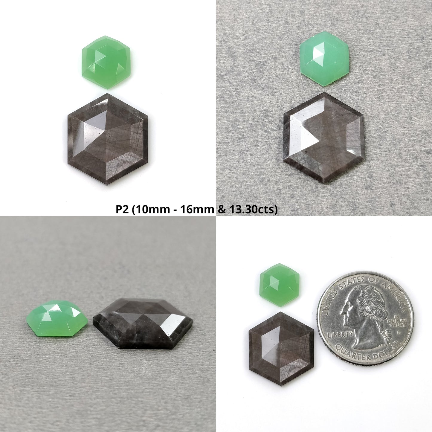 Hexagon Shape Gemstone
