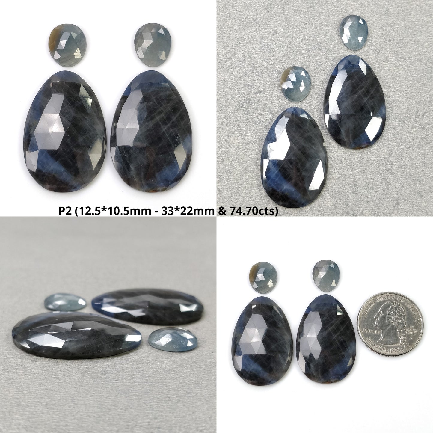Rose Cut Sapphire