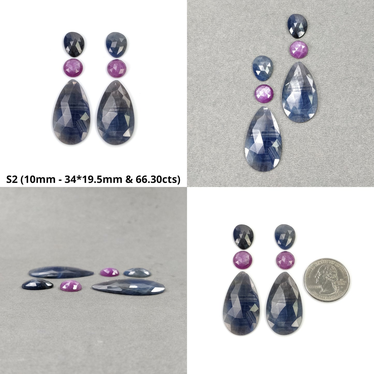 Rose Cut Sapphire