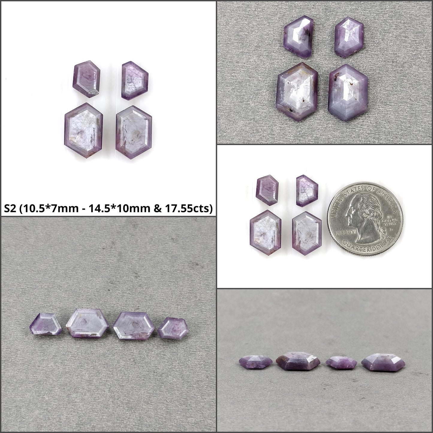 Hexagon Shape Sapphire