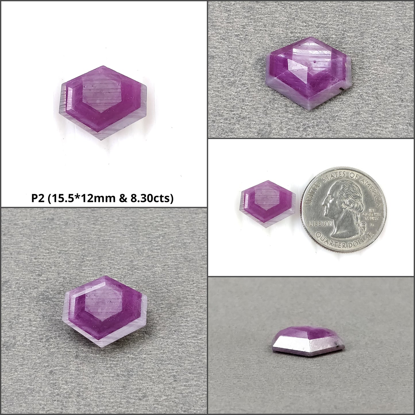 hexagon Shape Sapphire
