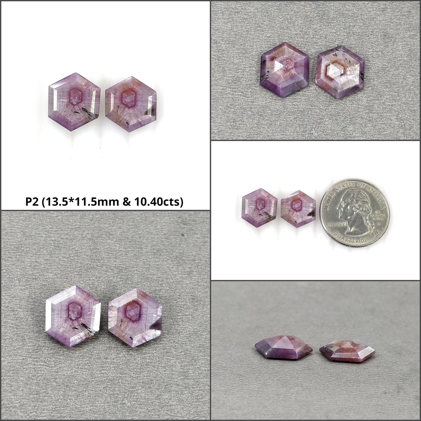 Pink Sapphire Trapiche