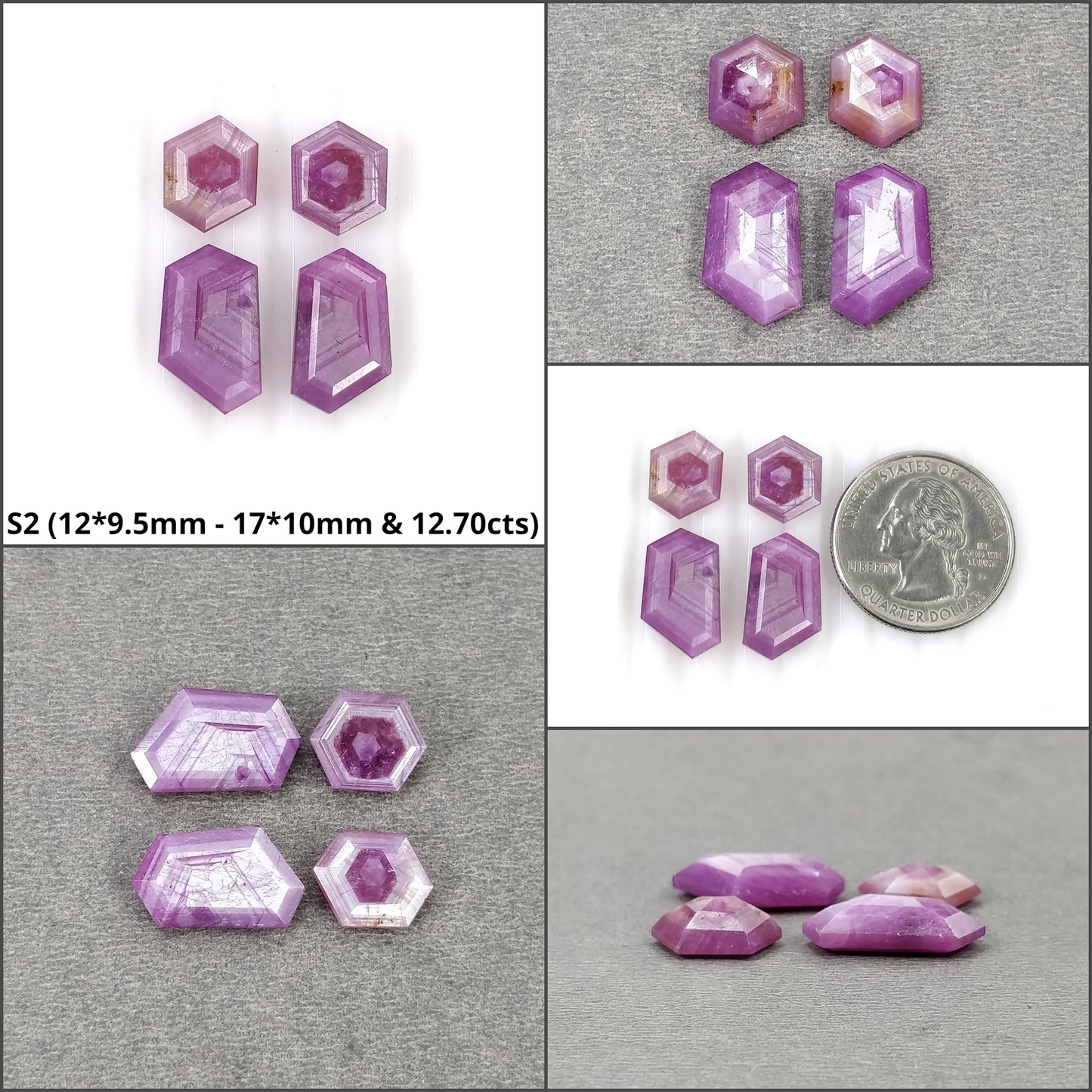 Hexagon Shape Sapphire