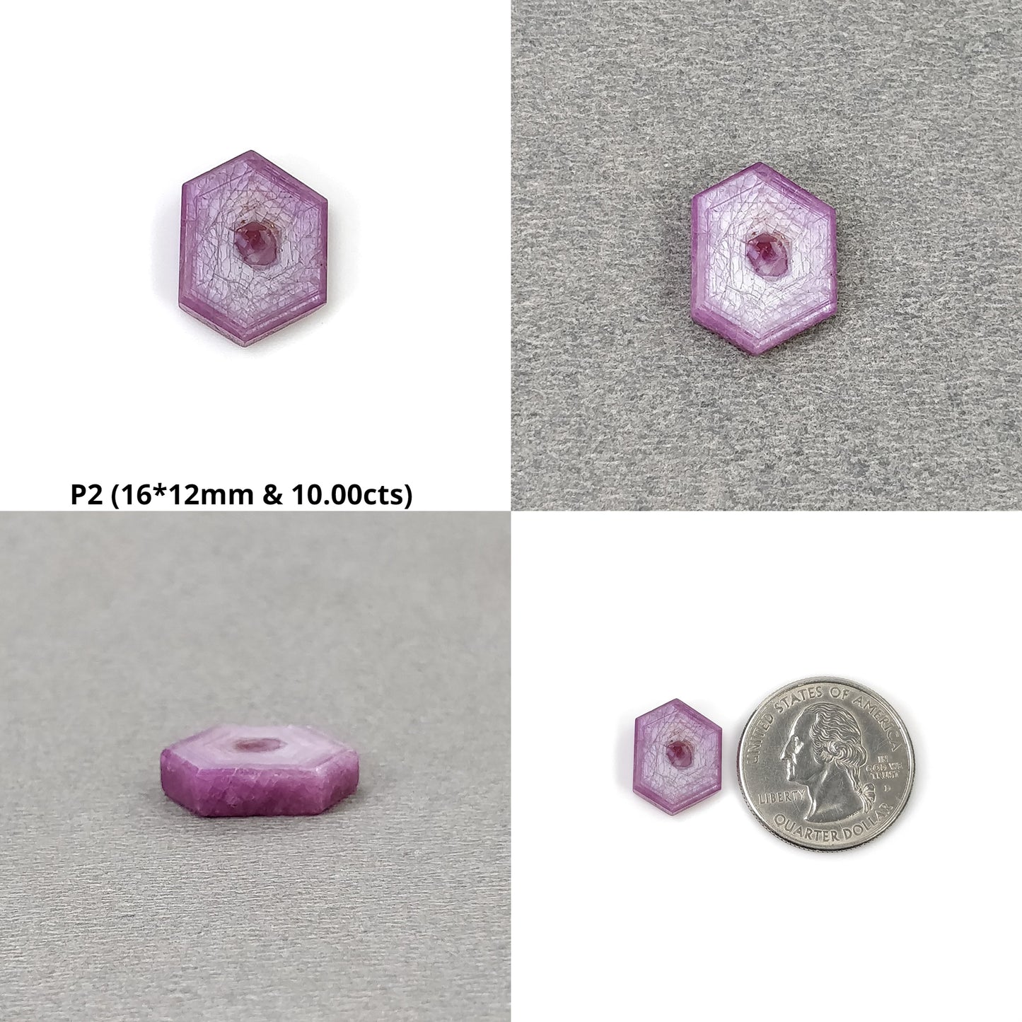 Hexagon Shape Sapphire