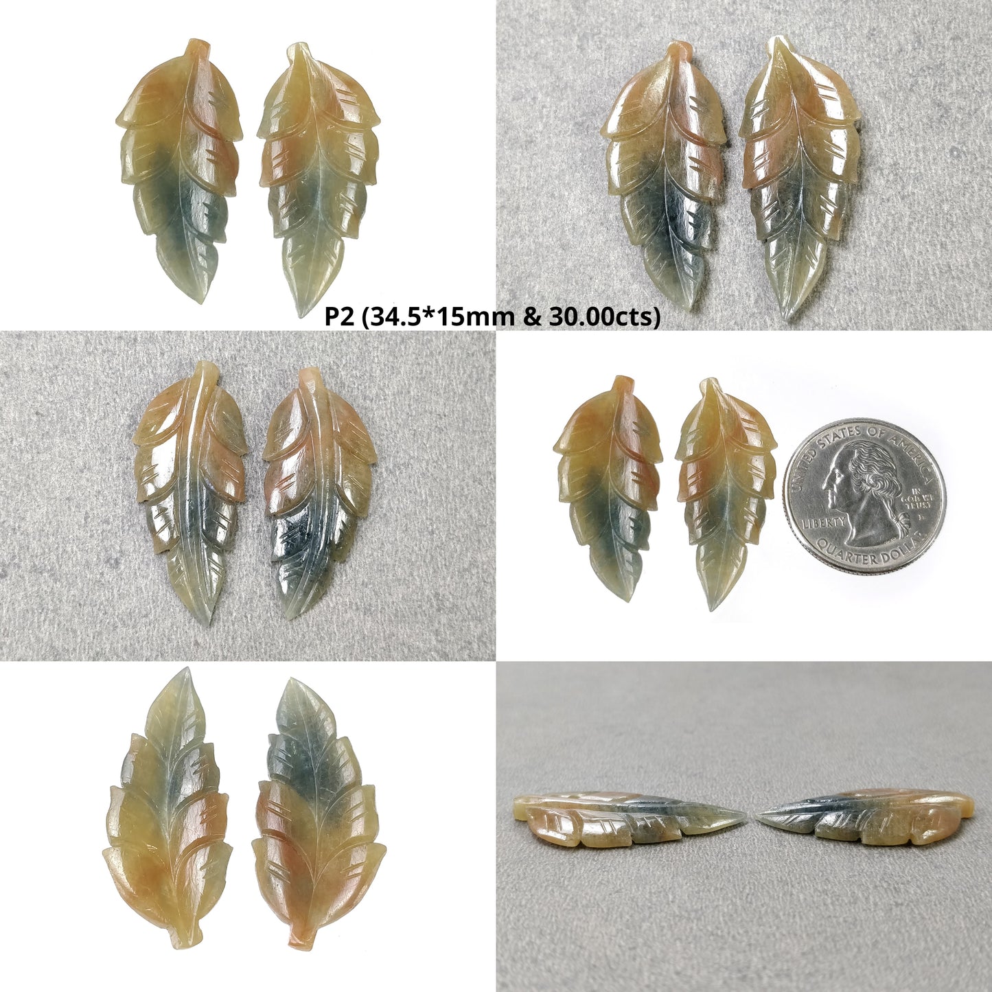 Multi Sapphire Leaf