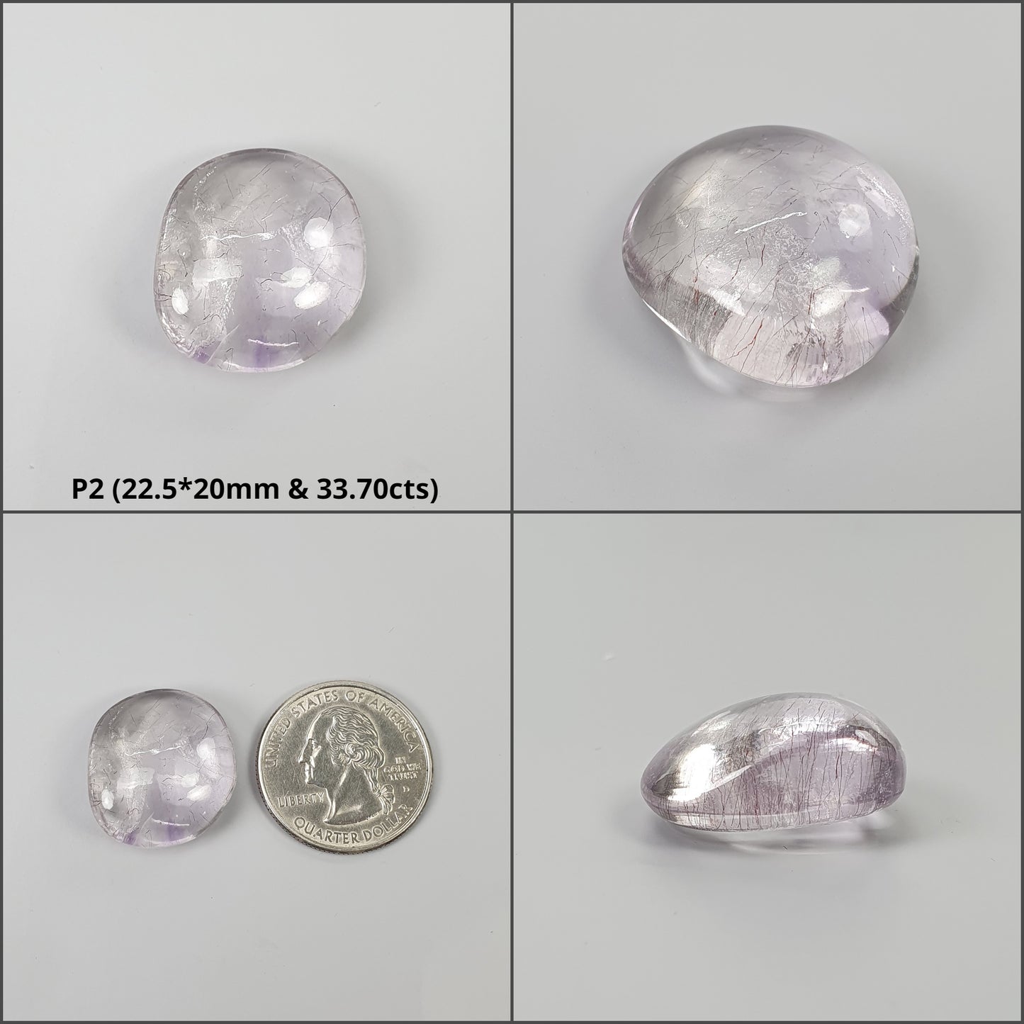 Amethyst Gemstone Tumble : Natural Untreated Unheated Purple Rutile Amethyst Uneven Shape Cabochon For jewelry