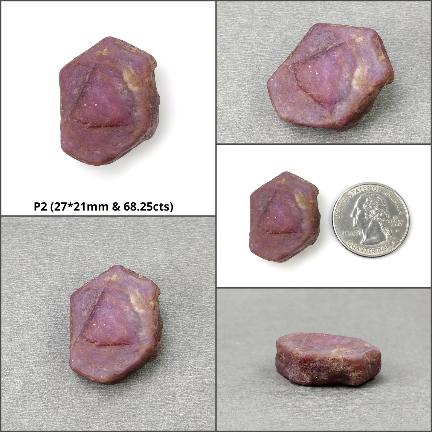 RECORD KEEPER RUBY Gemstone Crystal : Natural Untreated Unheated Red Ruby Triangle Formative Specimen