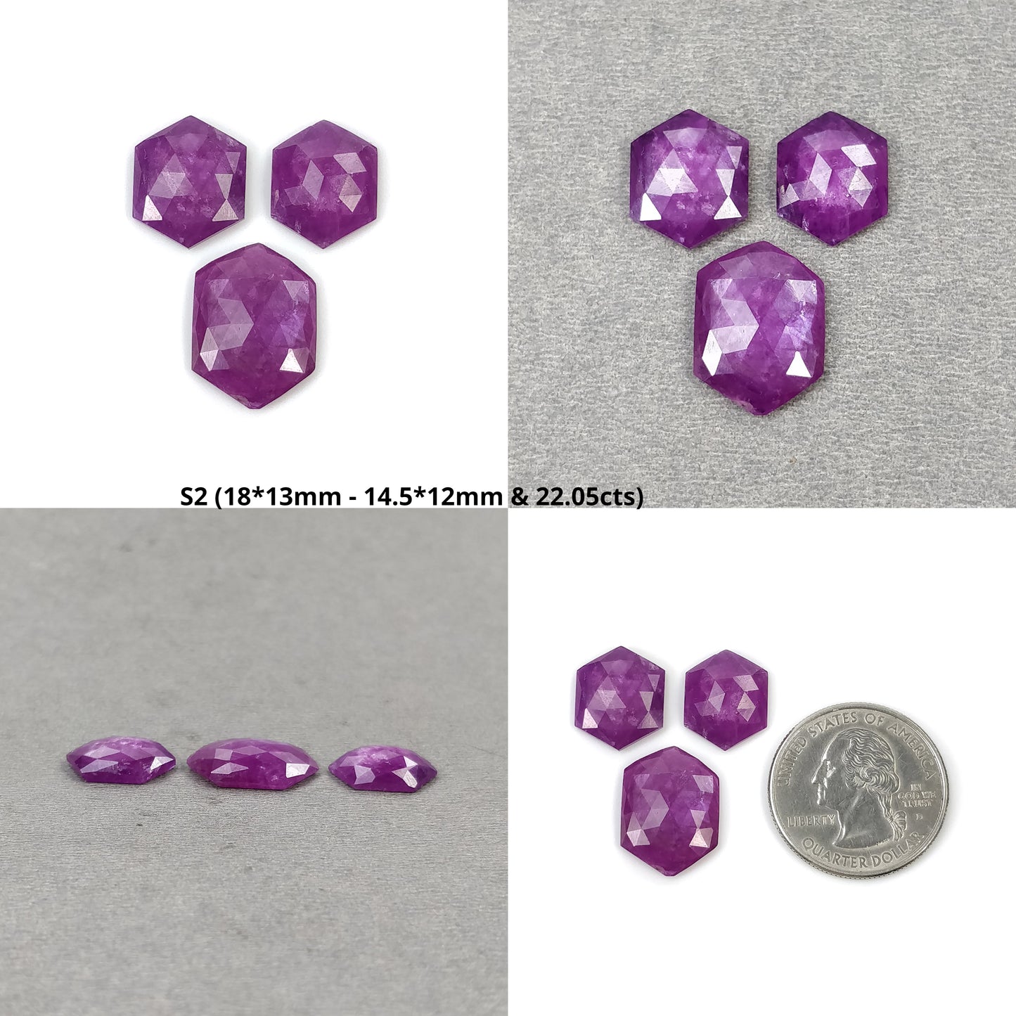 Rose Cut Sapphire