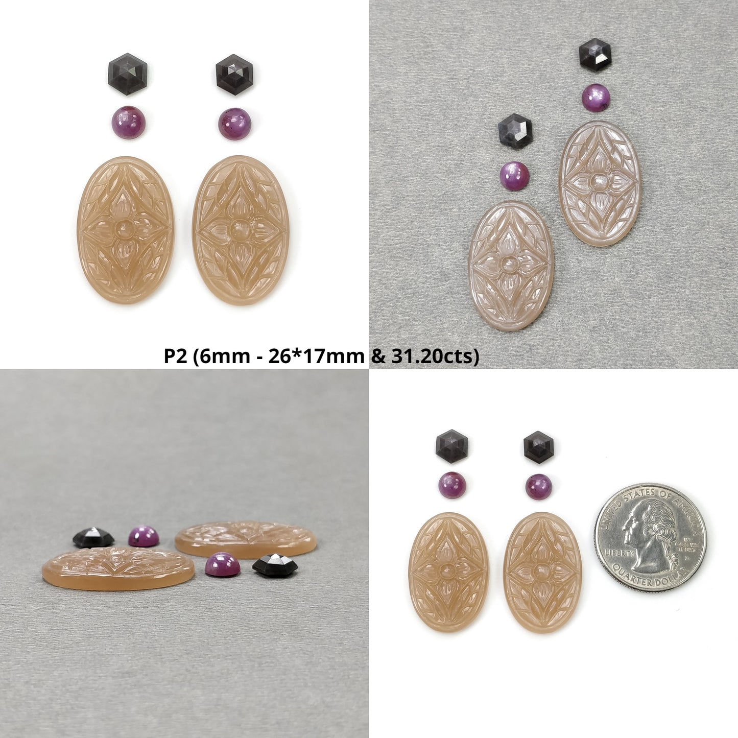 Hand Carved Moonstone