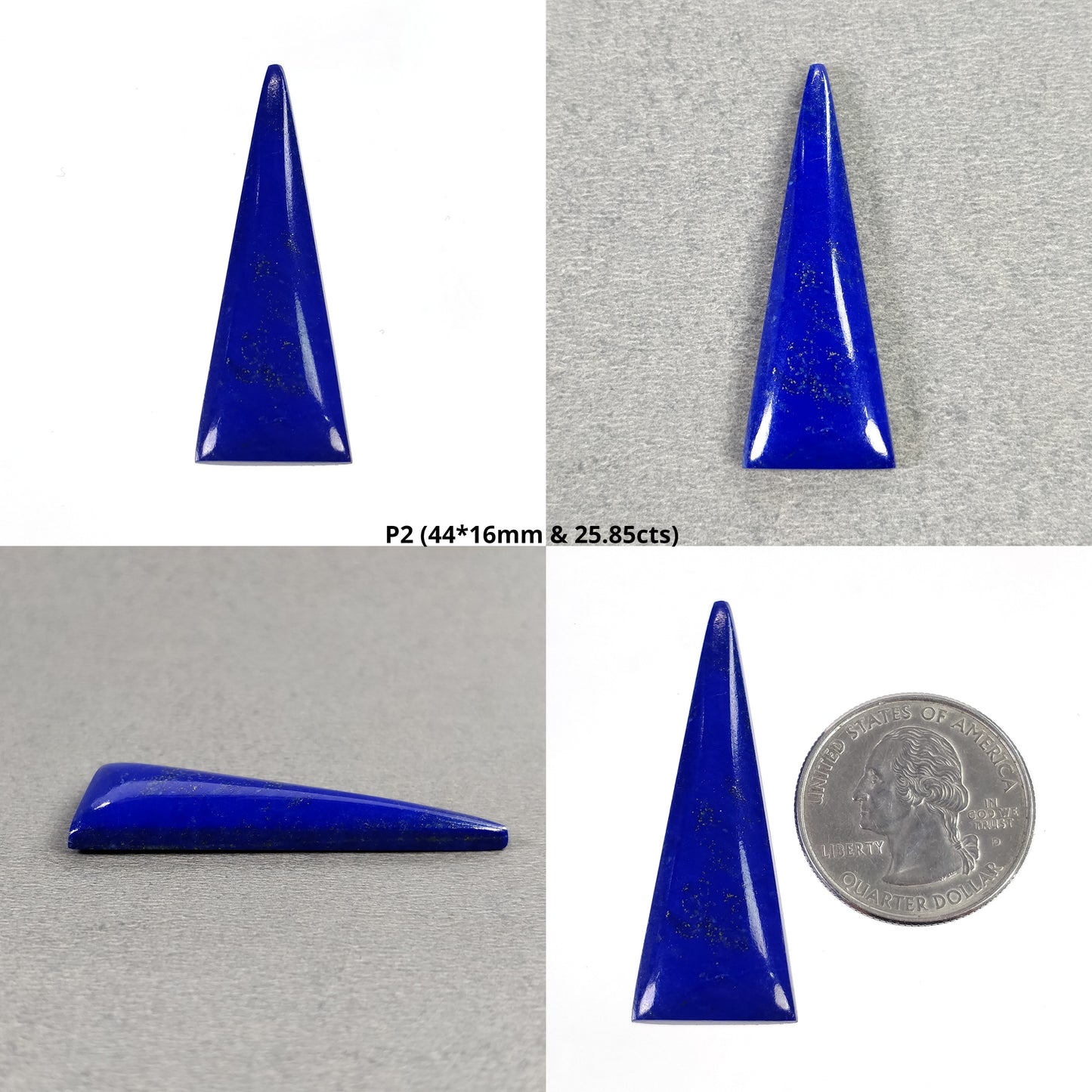 LAPIS LAZULI Gemstone Cabochon : Natural Untreated Blue Lapis Uneven Shape 1pcs