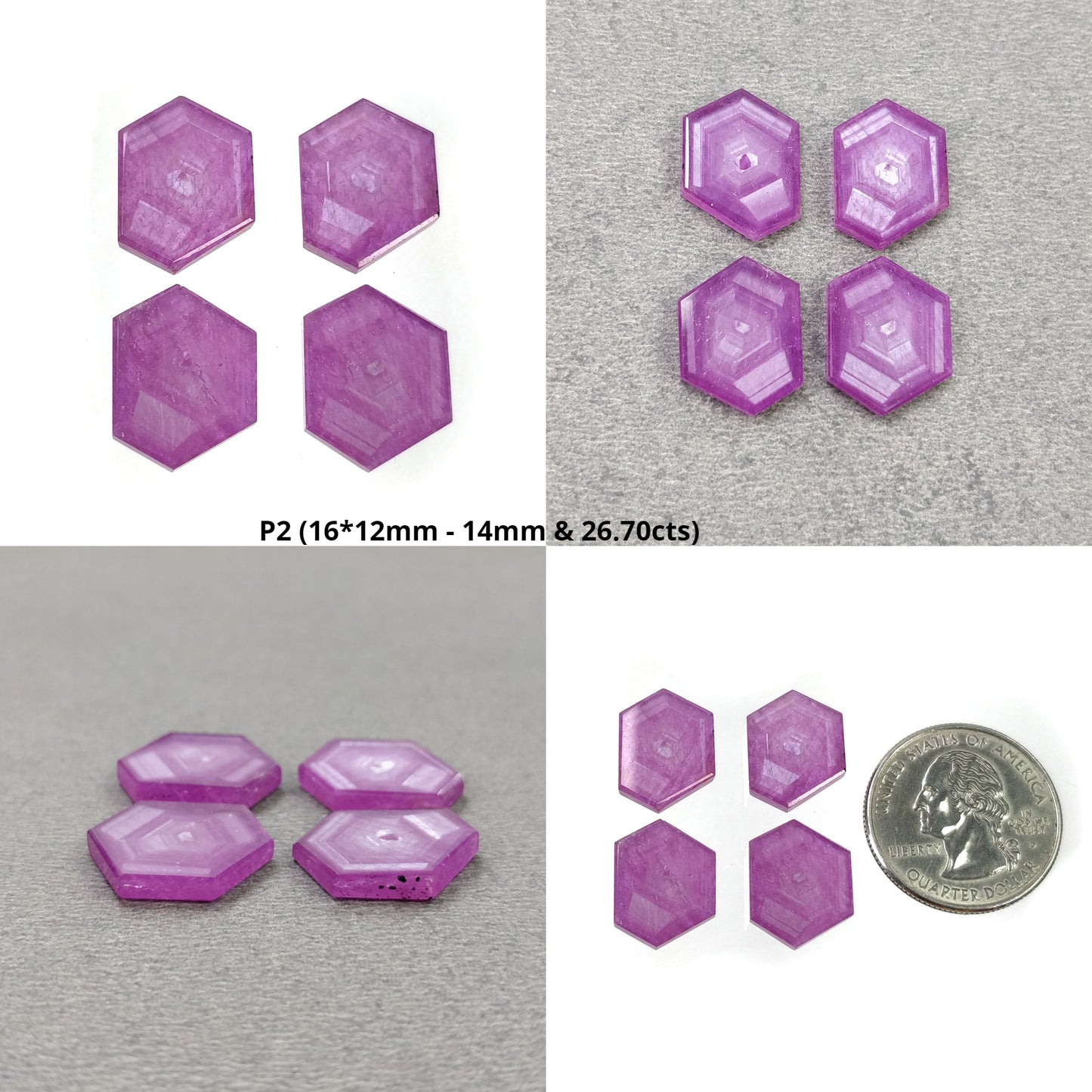 Hexagon Shape Sapphire