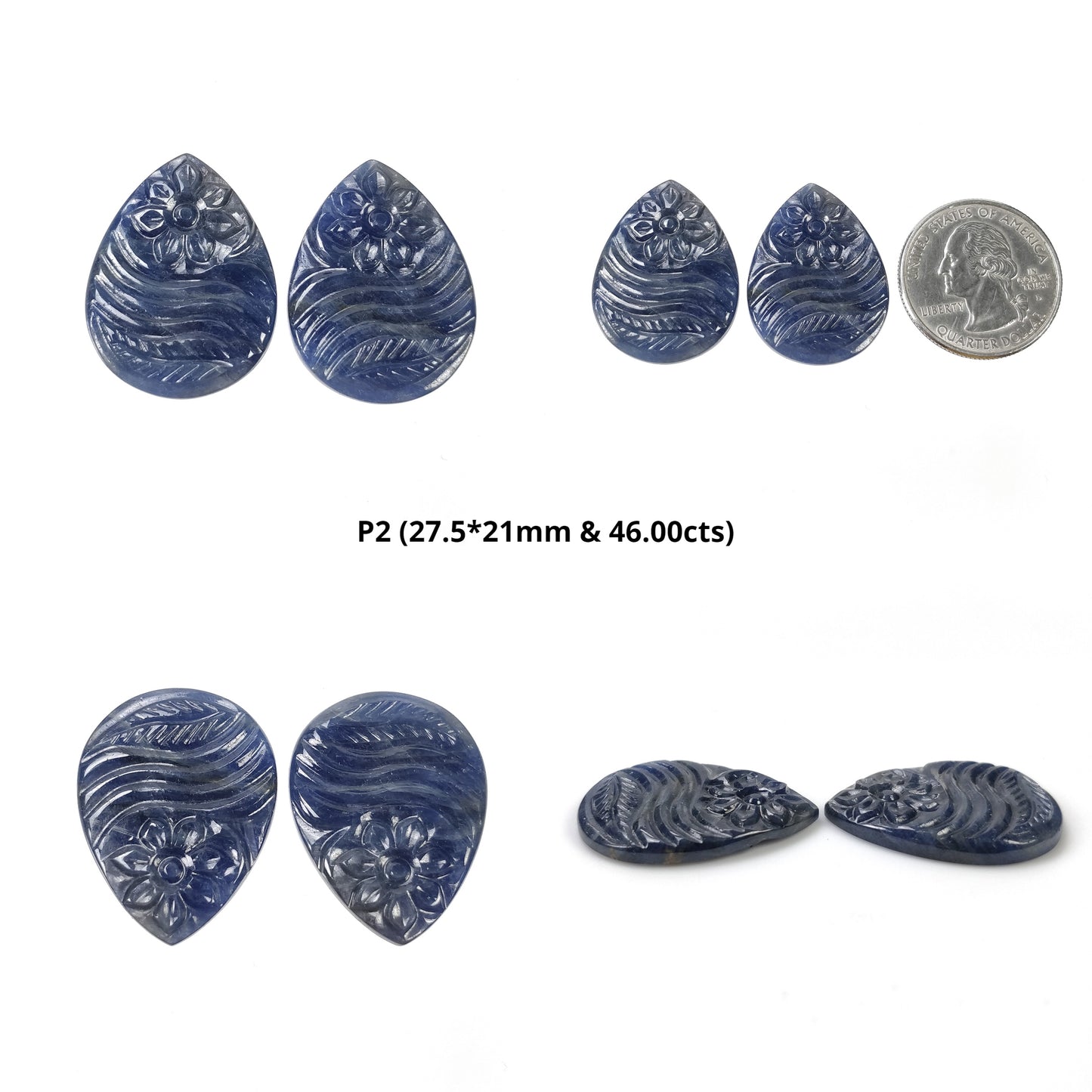 Blue Sapphire Carving