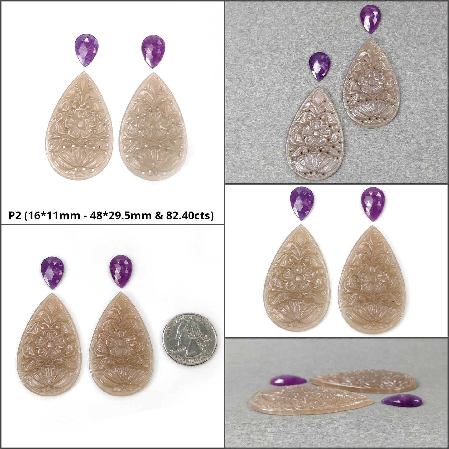 Hand Carved Moonstone