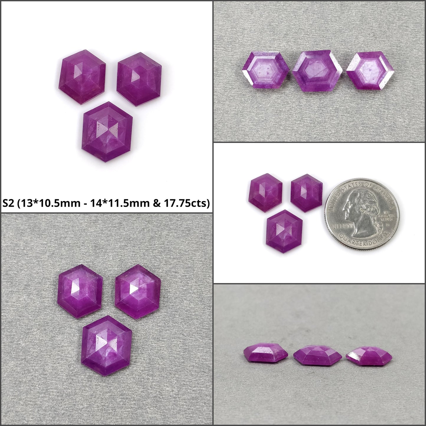 Hexagon Shape Sapphire