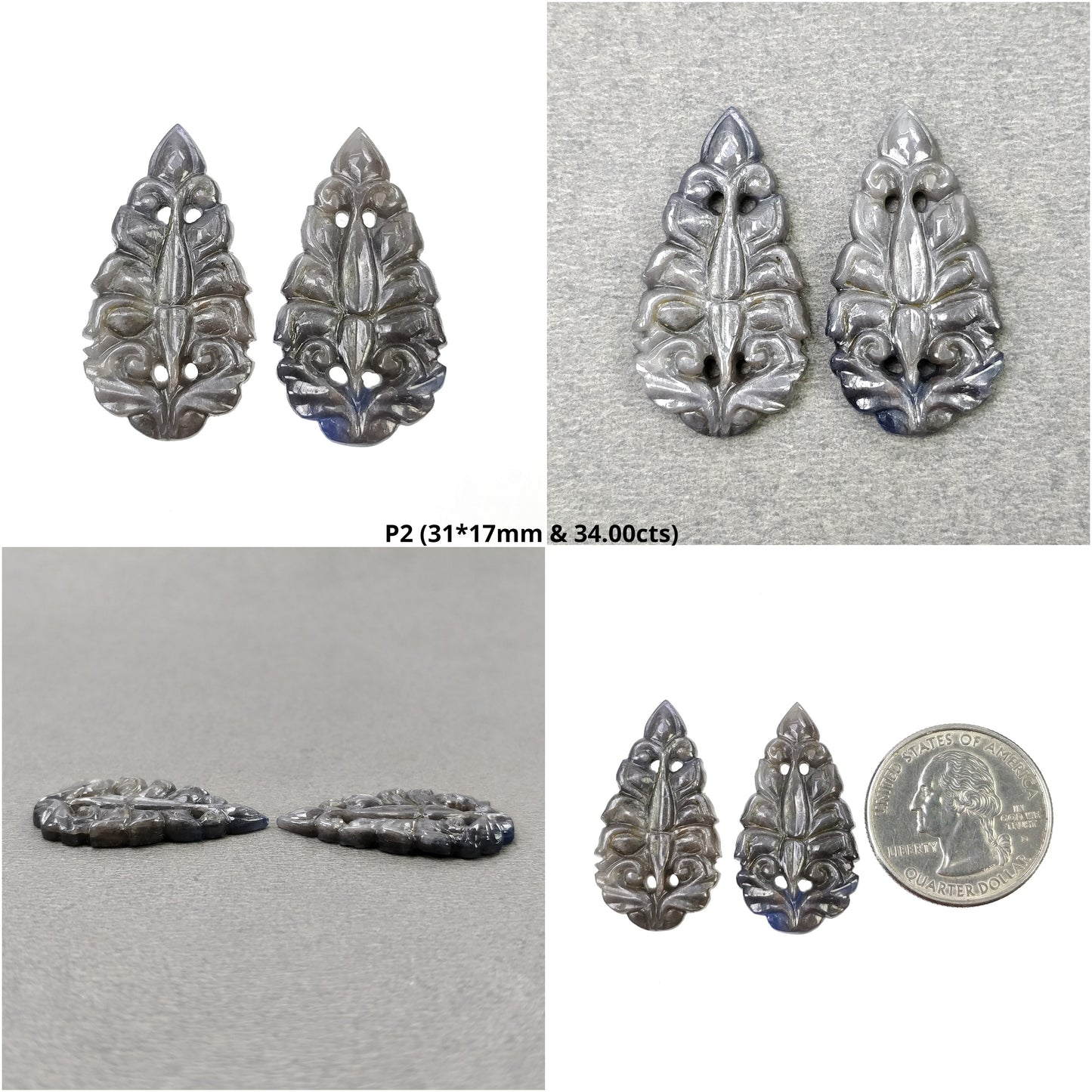 Hand Carved Sapphire