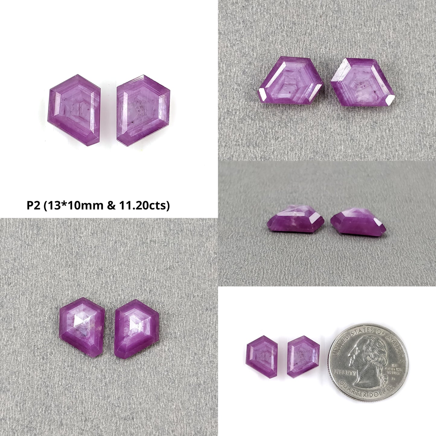 Hexagon Shape Gemstone