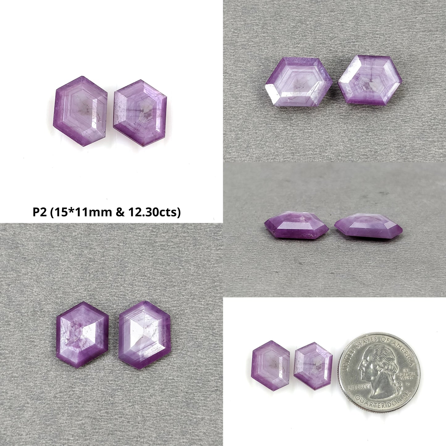 Hexagon Shape Sapphire
