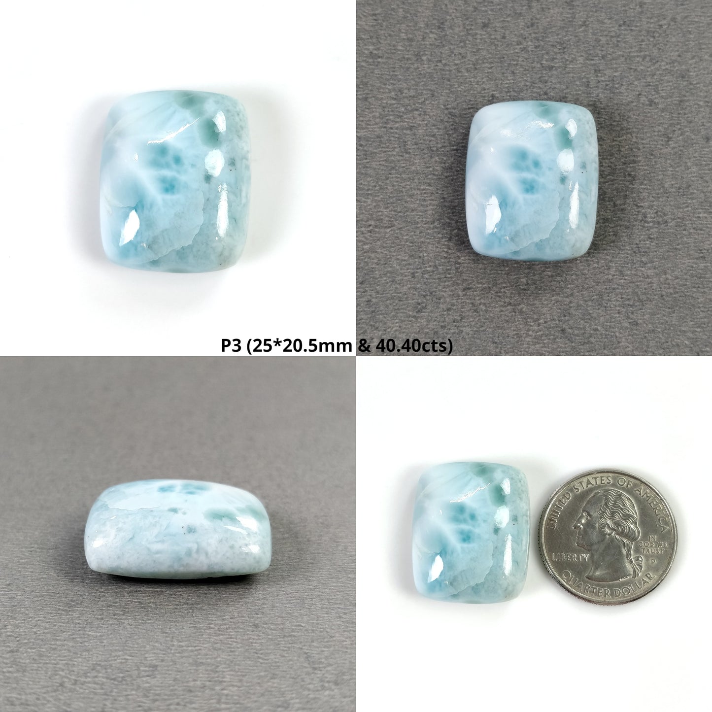 Cushion Shape Larimar