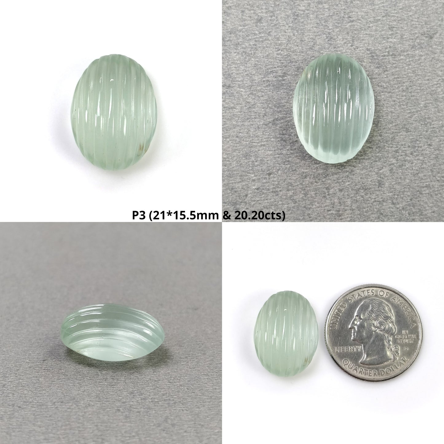 Hand Carved Aqua