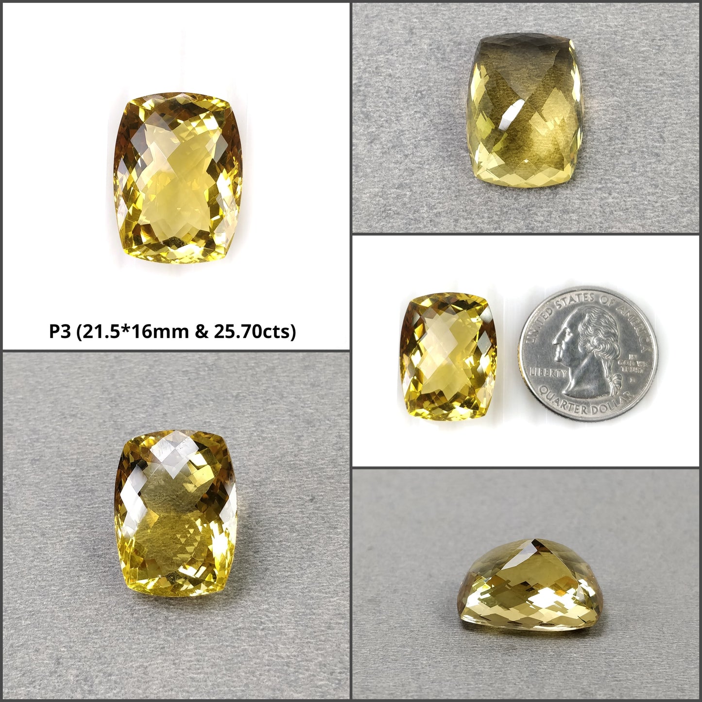 Faceted Citrine