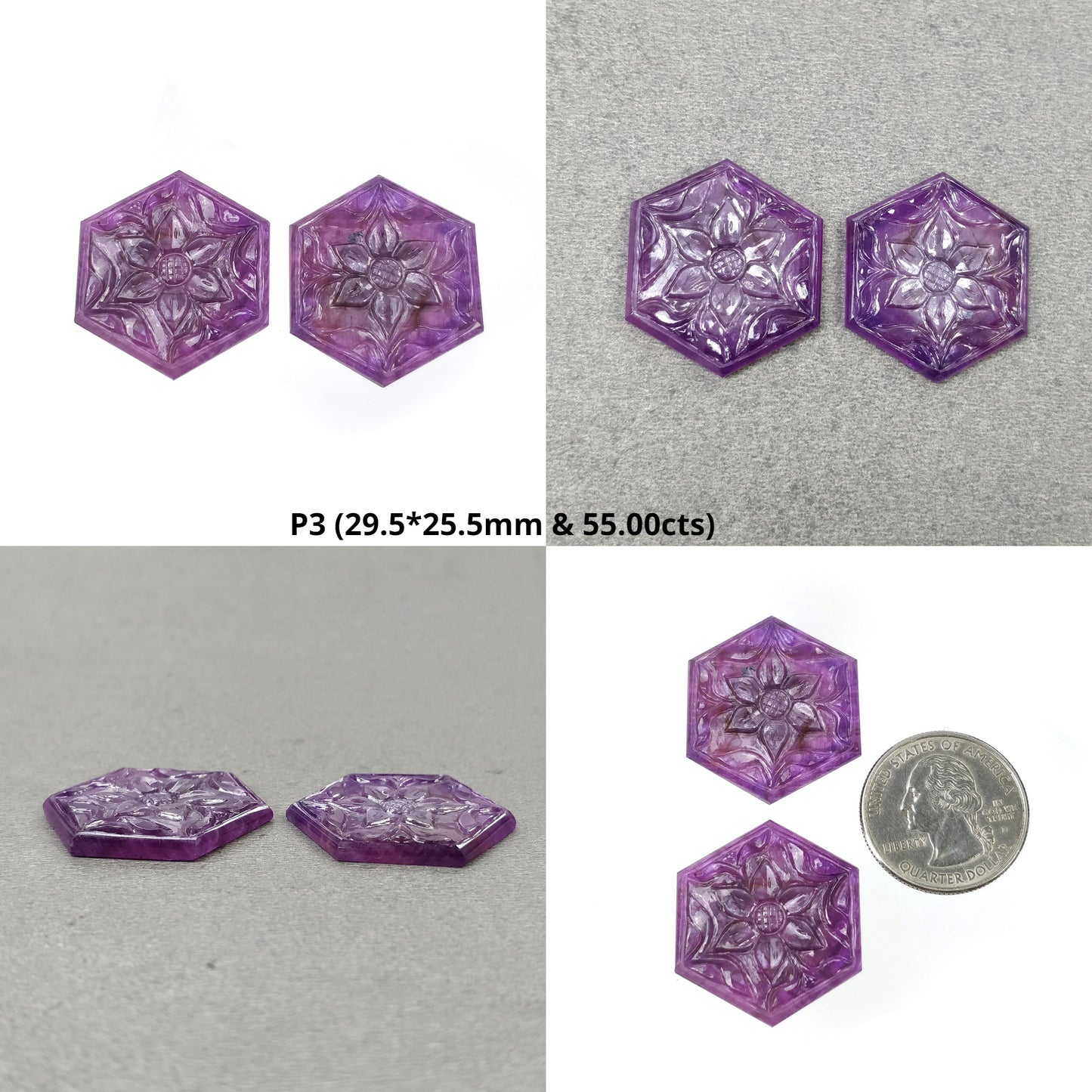 Hexagon Shape Sapphire