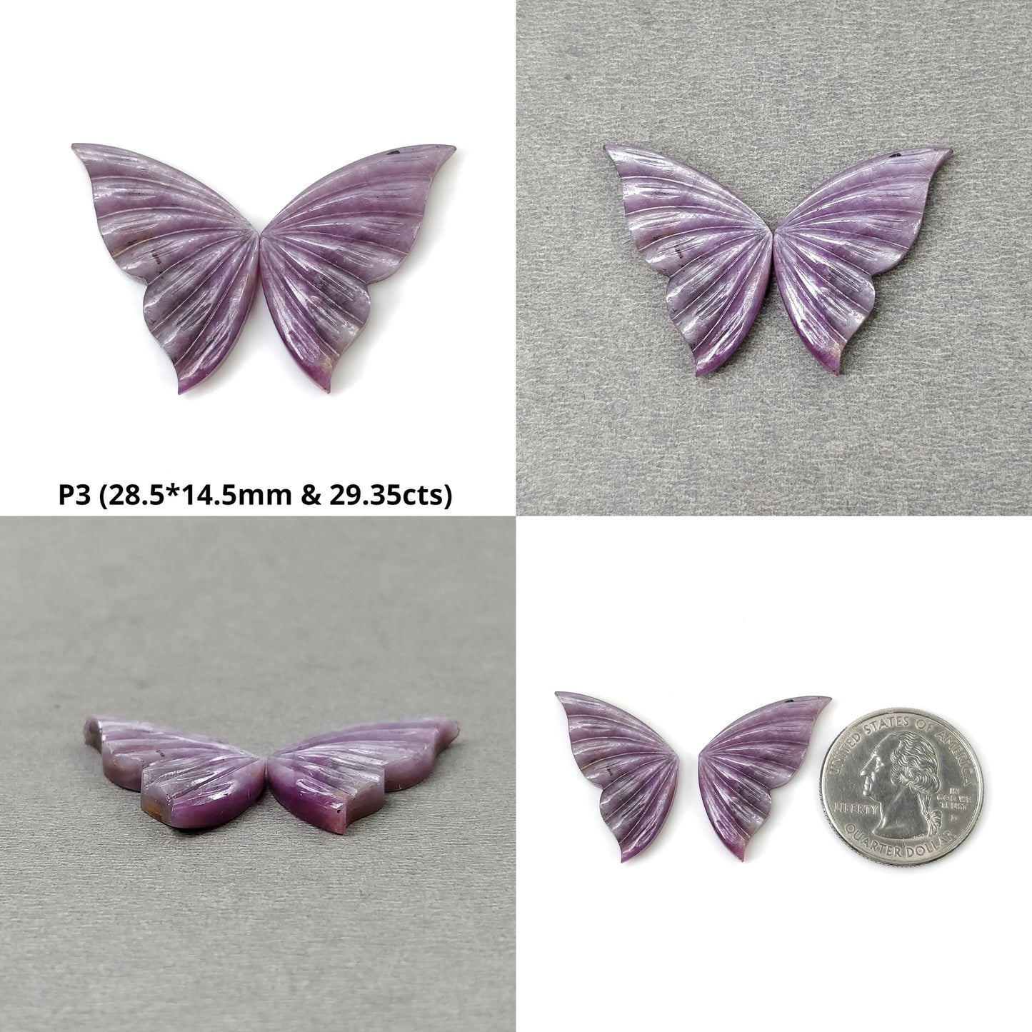 Pink Sapphire Butterfly