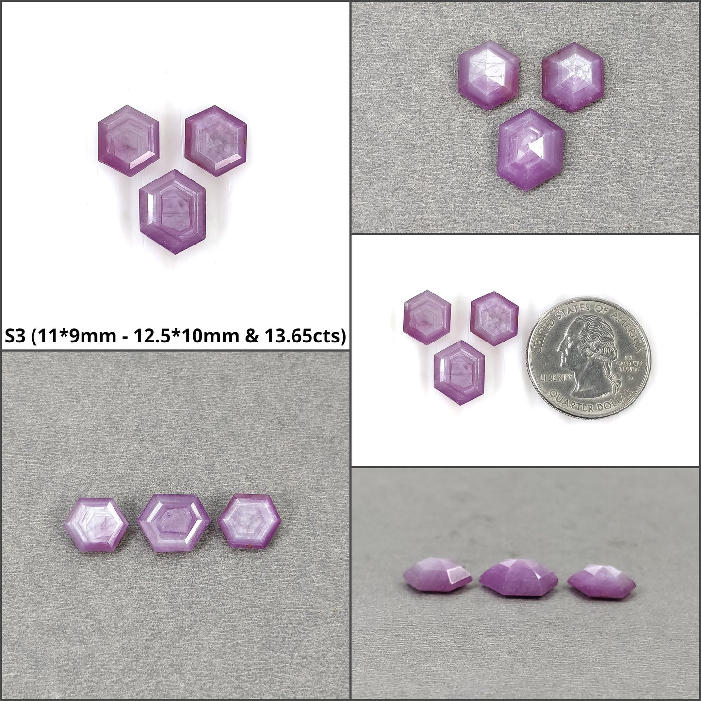 Hexagon Shape Sapphire