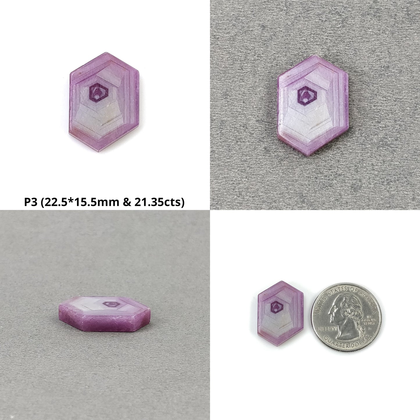 Hexagon Shape Sapphire