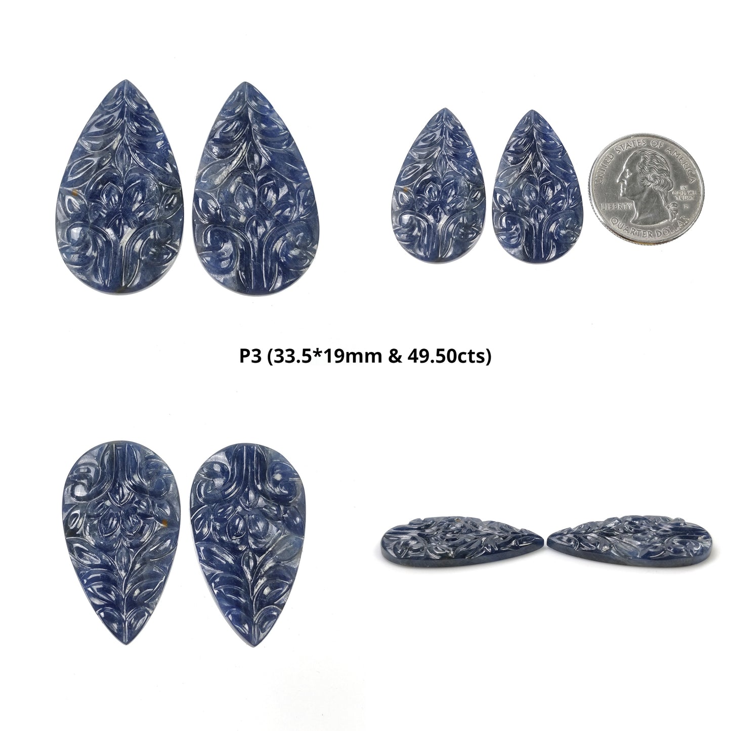 Pear Shape Blue