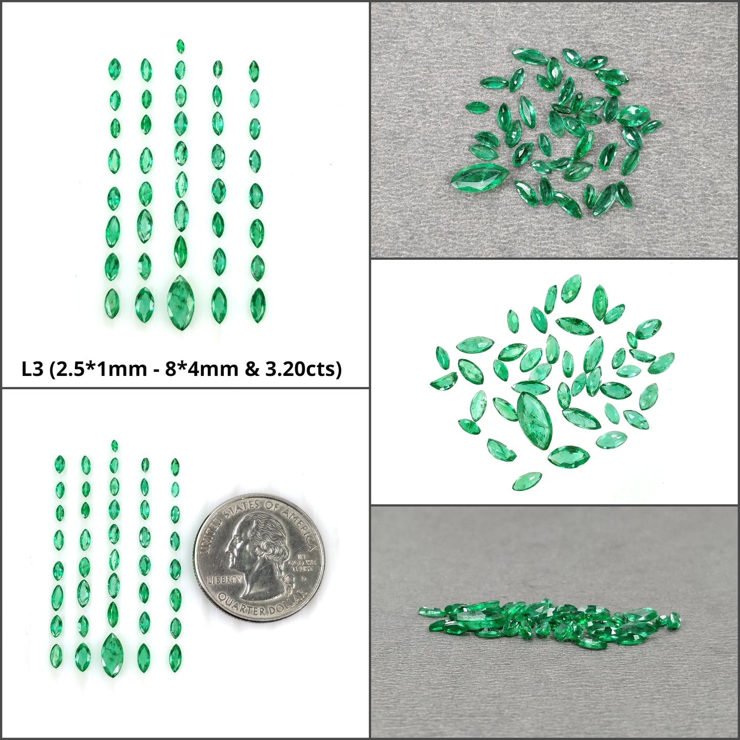 Faceted Emerald