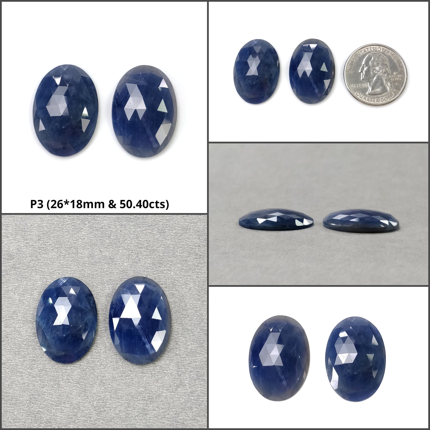 Faceted sapphire