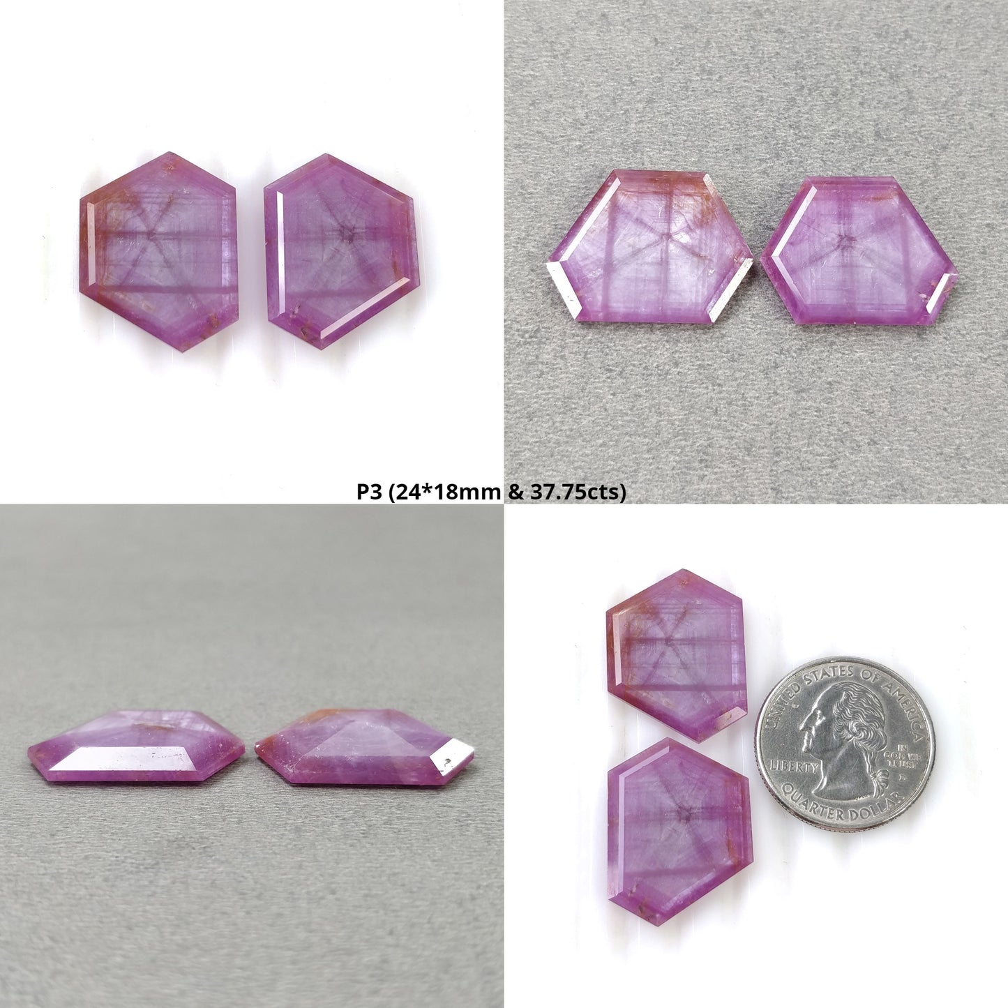 Hexagon Shape Sapphire